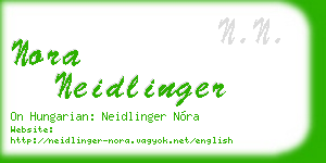 nora neidlinger business card
